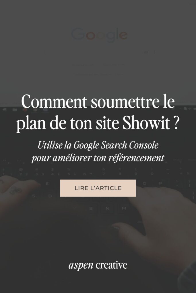 Tutoriel : soumettre le plan de son site Showit à Google