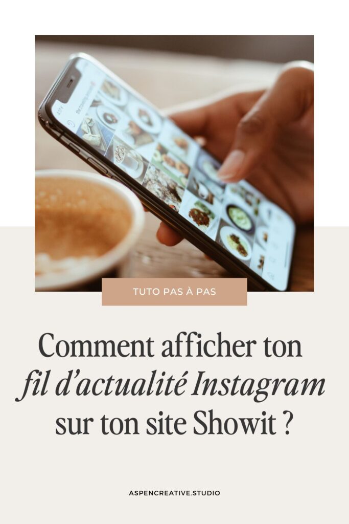 Comment afficher ton feed Instagram sur Showit ?