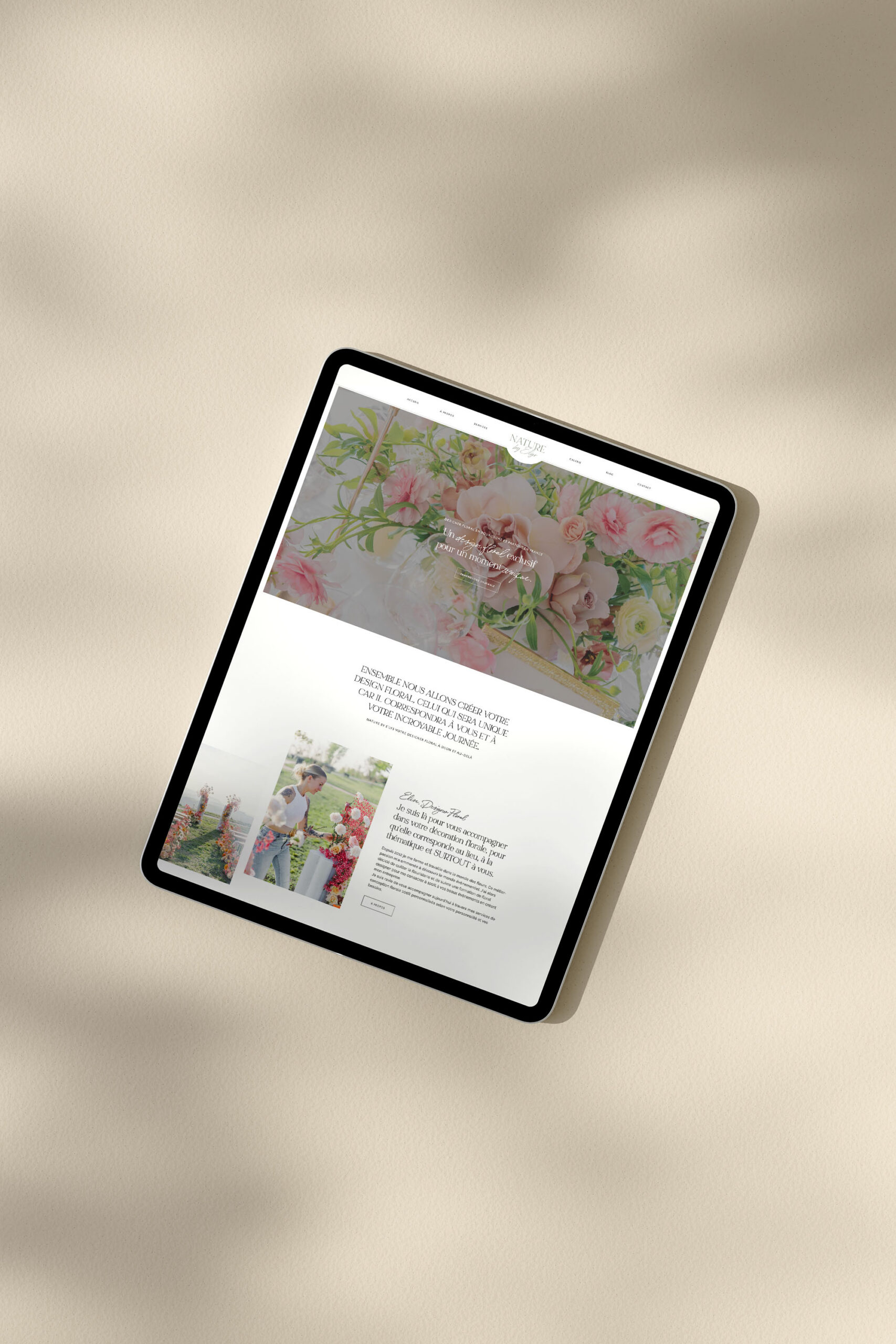Nature by Elys : site Internet Showit pour designer floral