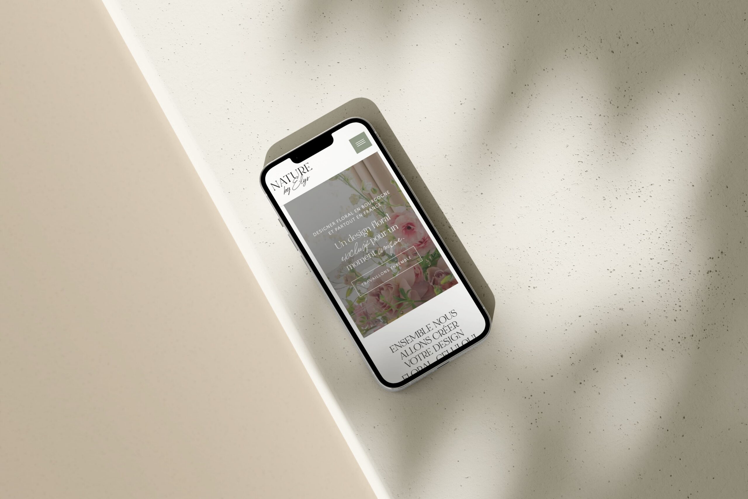 Nature by Elys : site Internet Showit pour designer floral