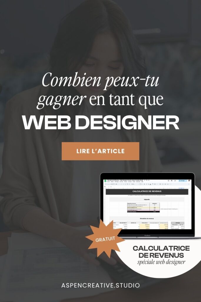 Combien peux-tu gagner en tant que web designer