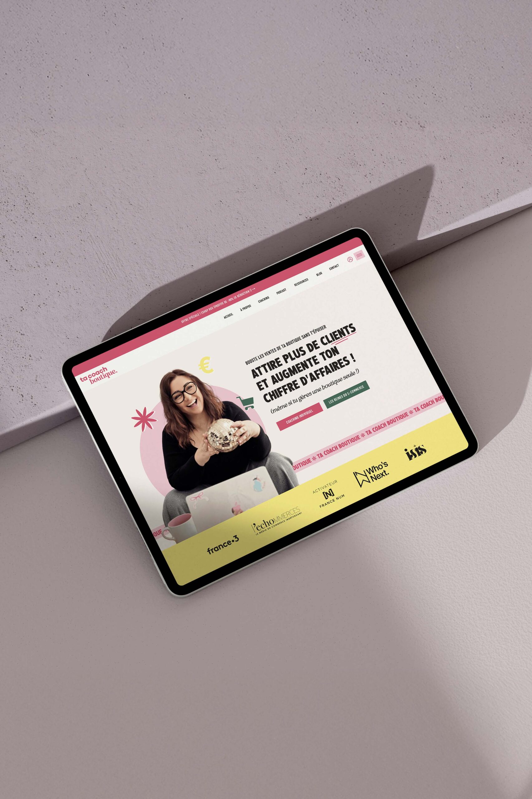 Site Internet Showit pour coaching ecommerce