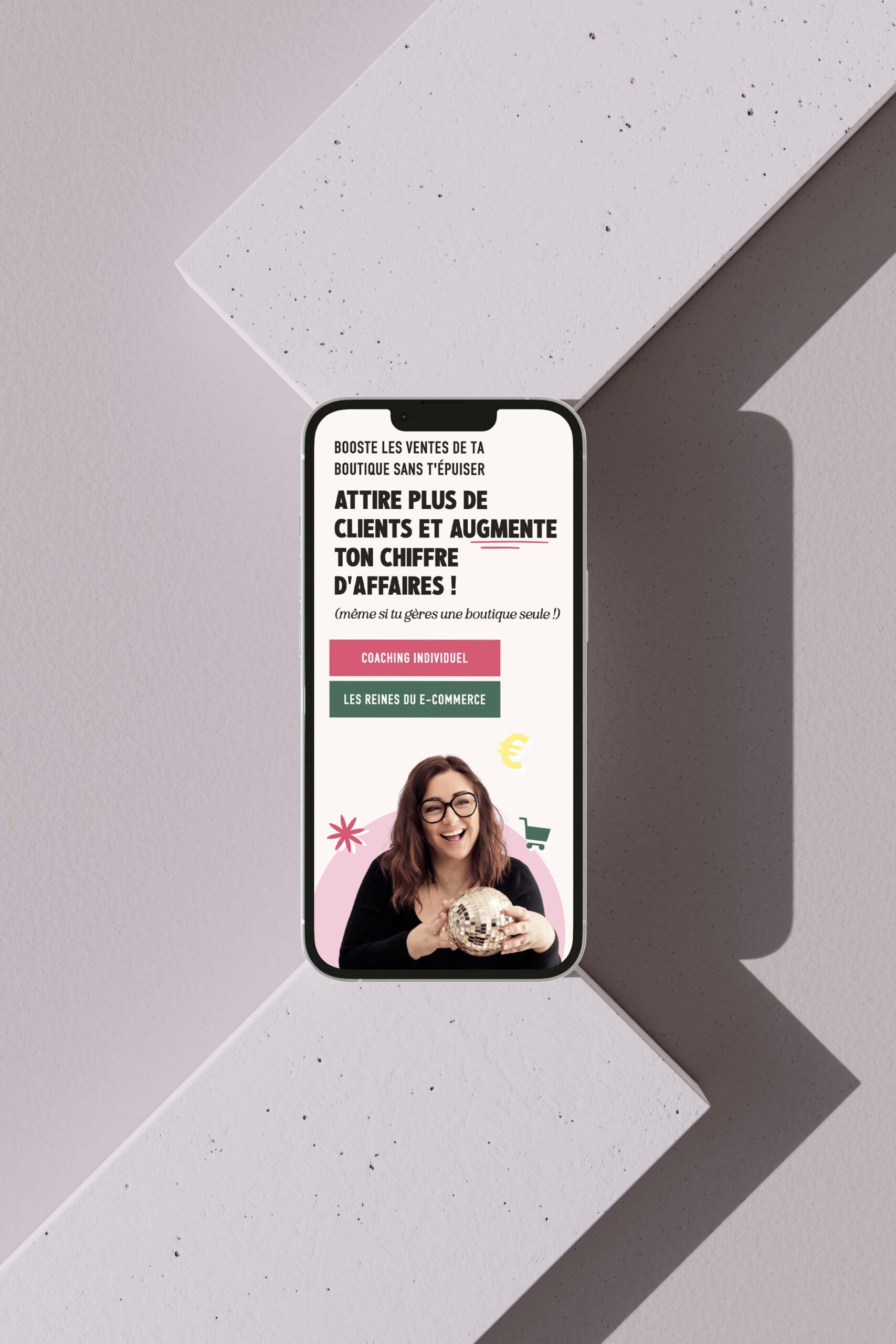 Site Internet Showit pour coaching ecommerce