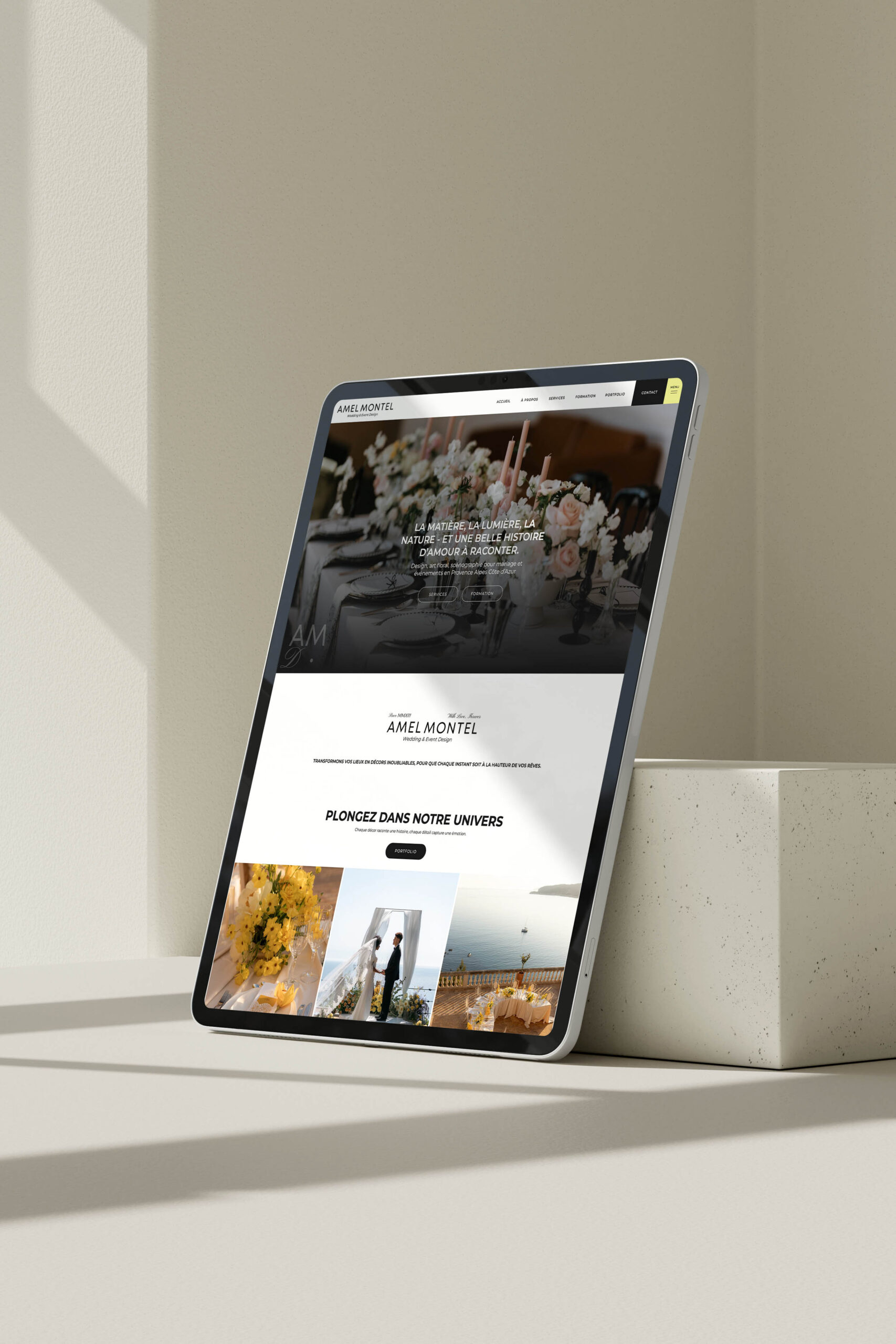 Site Internet Showit, Amel Montel, Wedding Designer