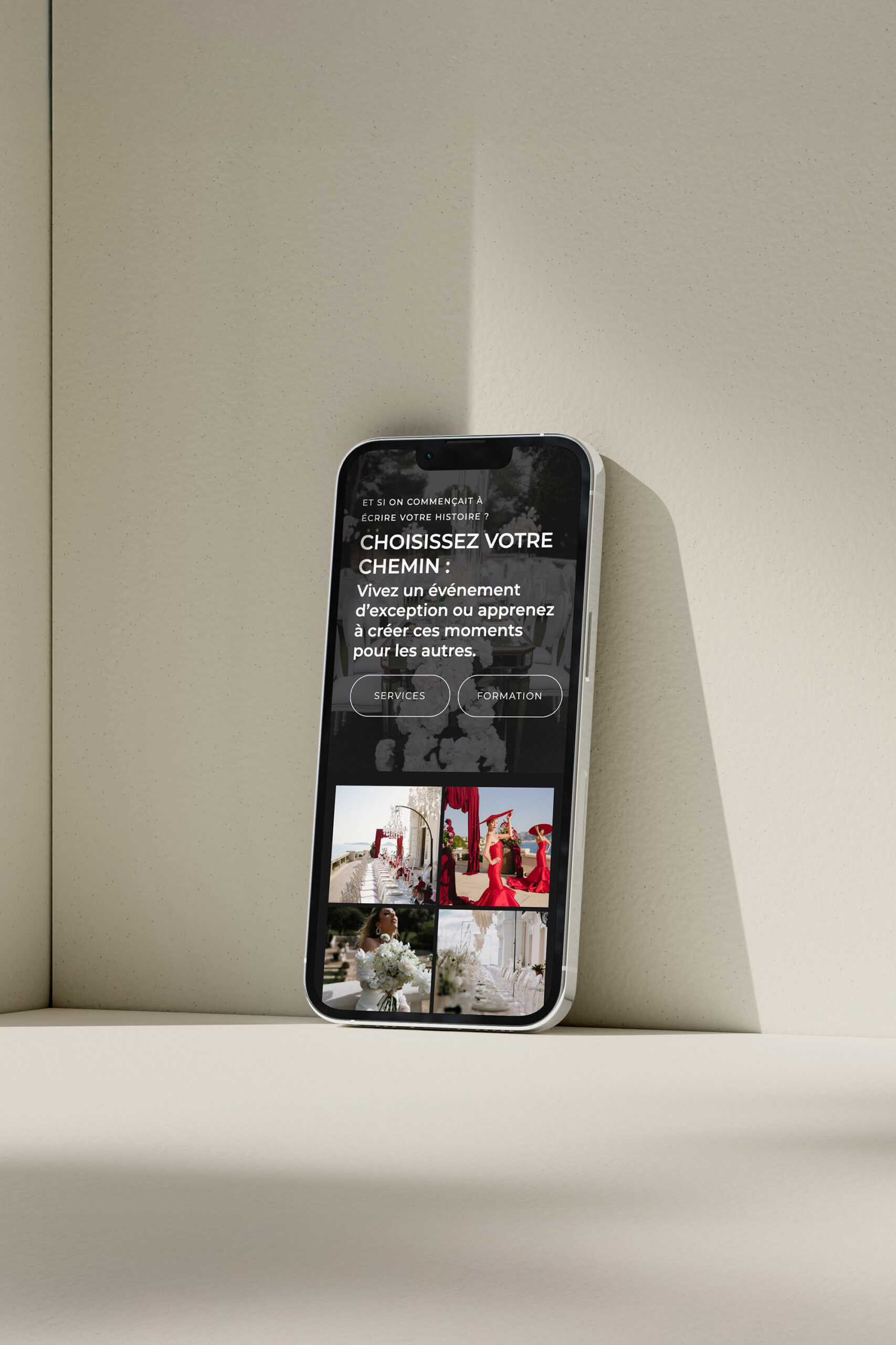 Site Internet Showit, Amel Montel, Wedding Designer