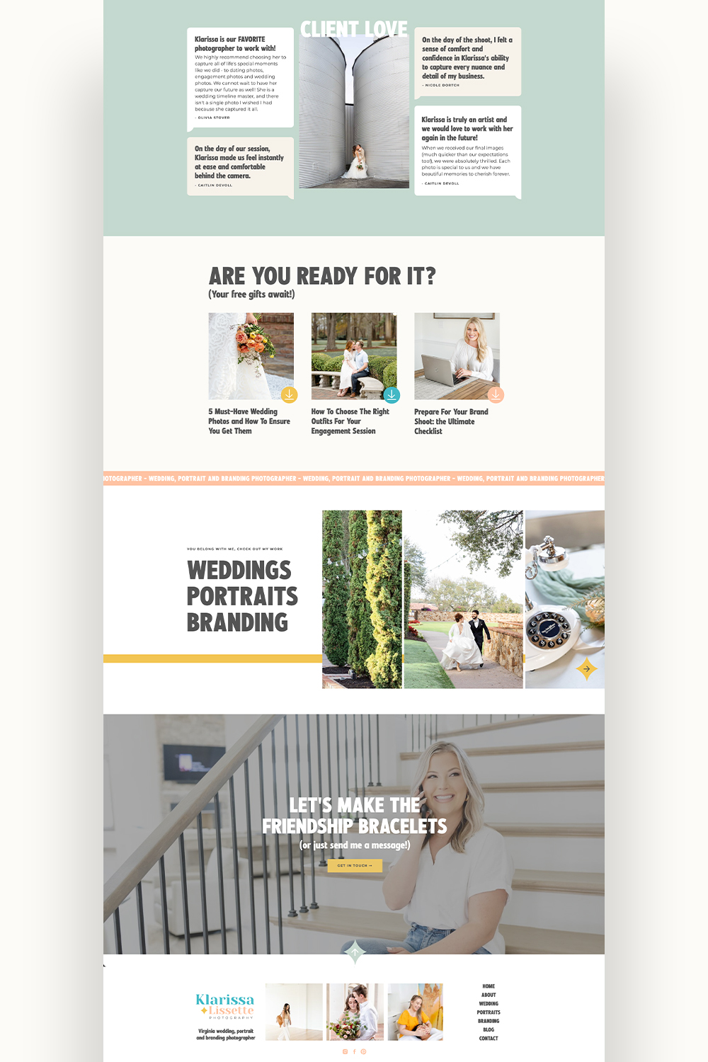 Klarissa Lissette, Virginia Photographer website