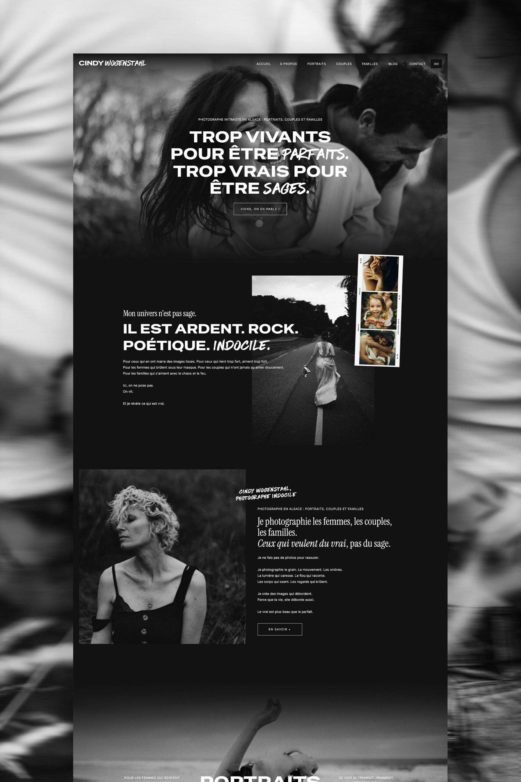 Cindy Wogenstahl : site Internet Showit pour artiste photographe